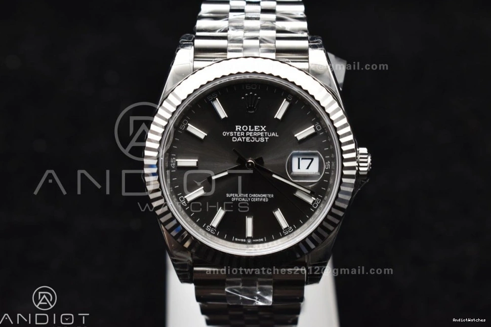 Grey VSF 126334 Dial 904L Colorful Edition Best Steel Jubilee VS 1:1 SS Stick DateJust Bracelet 644 41 On 1229
